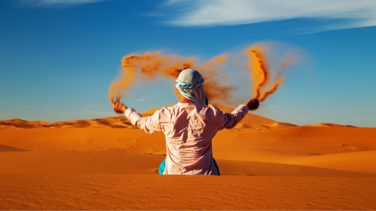 Village de Merzouga au Maroc